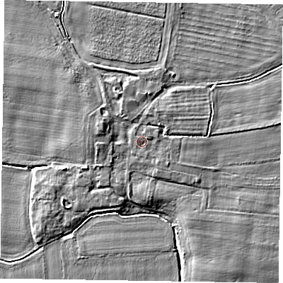 Shaded relief map of the ground around DN147UD, computed from Environment Agency LiDAR. The ground here sits at about 5 m above sea level and falls 5 m across the surrounding 800 m. Surface water reaching this point runs off ground lying to the north-west, 0.6 m higher.
