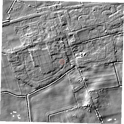 Shaded relief map of the ground around HU179SY, computed from Environment Agency LiDAR. The ground here sits at about 3 m above sea level and falls 6 m across the surrounding 800 m. Surface water reaching this point runs off ground lying to the north-west, 1.6 m higher.
