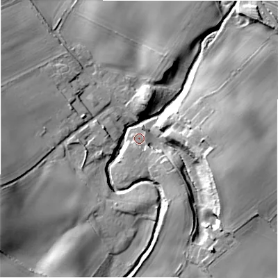 Shaded relief map of the ground around NE707JJ, computed from Environment Agency LiDAR. The ground here sits at about 37 m above sea level and falls 29 m across the surrounding 800 m. Surface water reaching this point runs off ground lying to the south-south-west, 4.2 m higher.