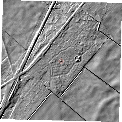 Shaded relief map of the ground around PE113SZ, computed from Environment Agency LiDAR. The ground here sits at about 3 m above sea level and falls 5 m across the surrounding 800 m. Surface water reaching this point runs off ground lying to the west, 1.0 m higher.