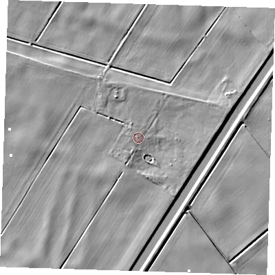 Shaded relief map of the ground around PE149NJ, computed from Environment Agency LiDAR. The ground here sits at about 2 m above sea level and falls 5 m across the surrounding 800 m. Surface water reaching this point runs off ground lying to the south-south-west, 3.0 m higher.