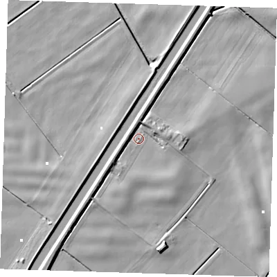 Shaded relief map of the ground around PE149NR, computed from Environment Agency LiDAR. The ground here sits at about -0 m above sea level and falls 7 m across the surrounding 800 m. Surface water reaching this point runs off ground lying to the south-west, 4.0 m higher.