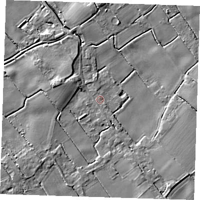 Shaded relief map of the ground around PE228NL, computed from Environment Agency LiDAR. The ground here sits at about 3 m above sea level and falls 5 m across the surrounding 800 m. Surface water reaching this point runs off ground lying to the south-east, 4.0 m higher.