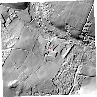 Shaded relief map of the ground around PL145HE, computed from Environment Agency LiDAR. The ground here sits at about 162 m above sea level and falls 74 m across the surrounding 800 m. Surface water reaching this point runs off ground lying to the south-west, 52.8 m higher.