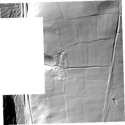 Shaded relief map of the ground around PL199LU, computed from Environment Agency LiDAR. The ground here sits at about 167 m above sea level and falls 71 m across the surrounding 800 m. Surface water reaching this point runs off ground lying to the north-north-east, 27.7 m higher.