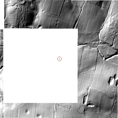 Shaded relief map of the ground around ST148NP, computed from Environment Agency LiDAR. and falls 28 m across the surrounding 800 m.