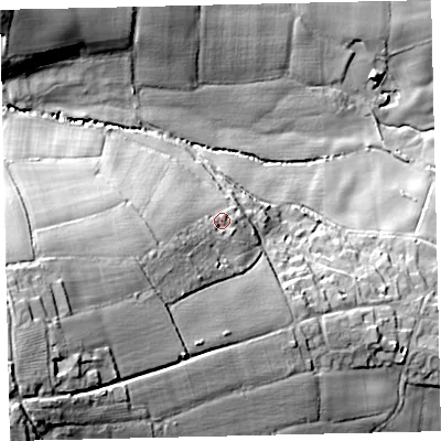 Shaded relief map of the ground around TQ139JX, computed from Environment Agency LiDAR. The ground here sits at about 63 m above sea level and falls 51 m across the surrounding 800 m. Surface water reaching this point runs off ground lying to the west-south-west, 11.8 m higher.