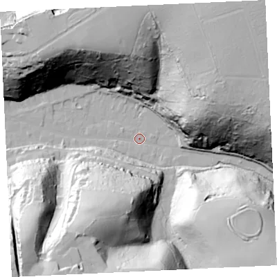 Shaded relief map of the ground around TR164LT, computed from Environment Agency LiDAR. The ground here sits at about 7 m above sea level and falls 92 m across the surrounding 800 m. Surface water reaching this point runs off ground lying to the north-east, 84.3 m higher.