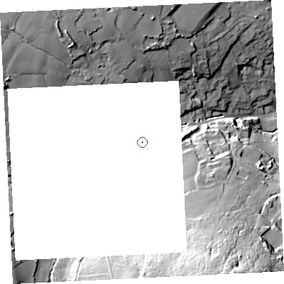 Shaded relief map of the ground around TR262HN, computed from Environment Agency LiDAR. and falls 59 m across the surrounding 800 m.