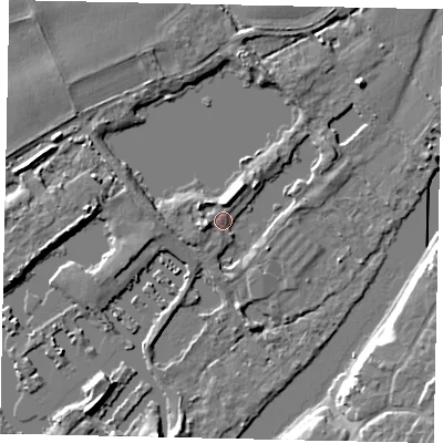 Shaded relief map of the ground around TW178NN, computed from Environment Agency LiDAR. The ground here sits at about 10 m above sea level and falls 10 m across the surrounding 800 m. Surface water reaching this point runs off ground lying to the west-south-west, 3.5 m higher.